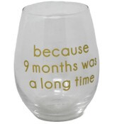 Wholesale - Stemless Statement Wine Glass- 9 Months C/P 24, UPC: 885114879205
